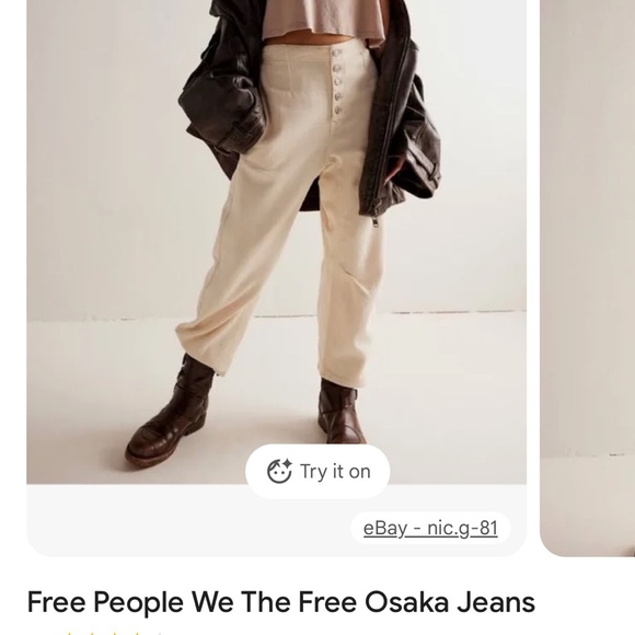 Free People Cream Osaka Jeans - Picture 2 of 5